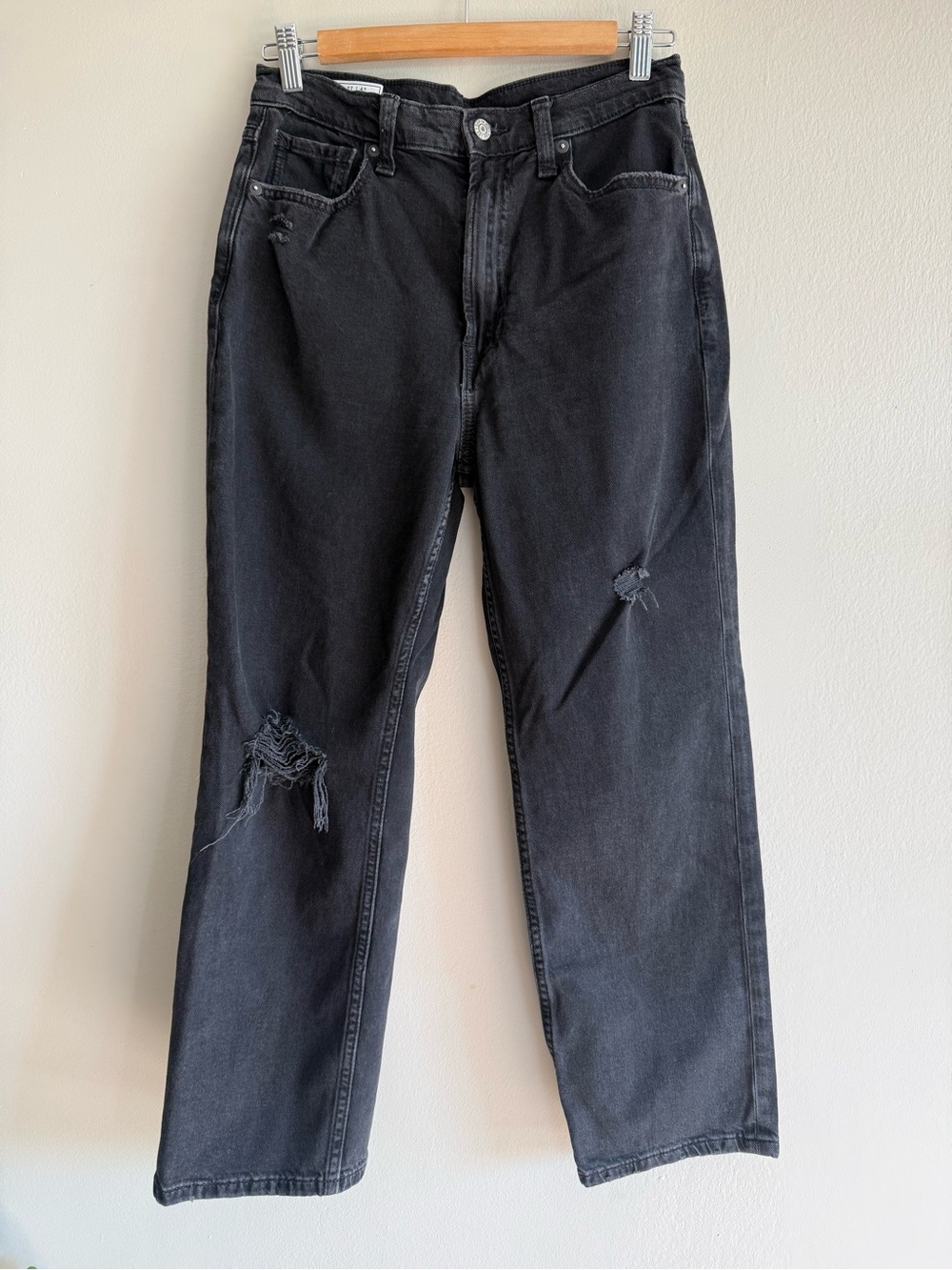 GAP 90’s Loose High High Rise Straight Jeans with Distressed Details